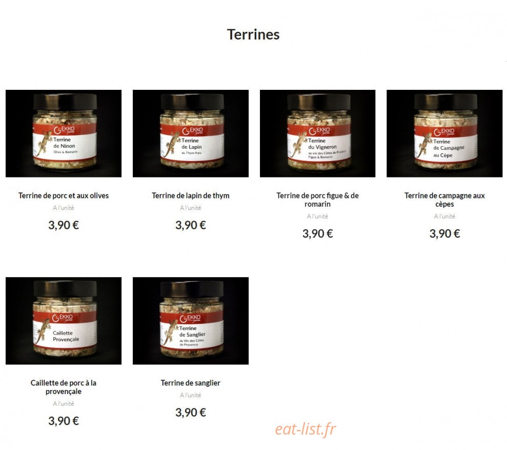 Gekko Gourmet — carte page 7