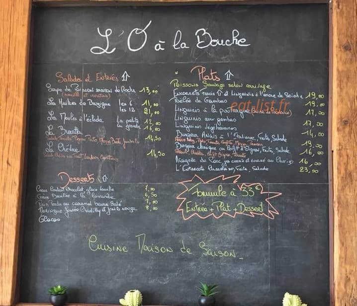 L'O à la bouche — carte page 1