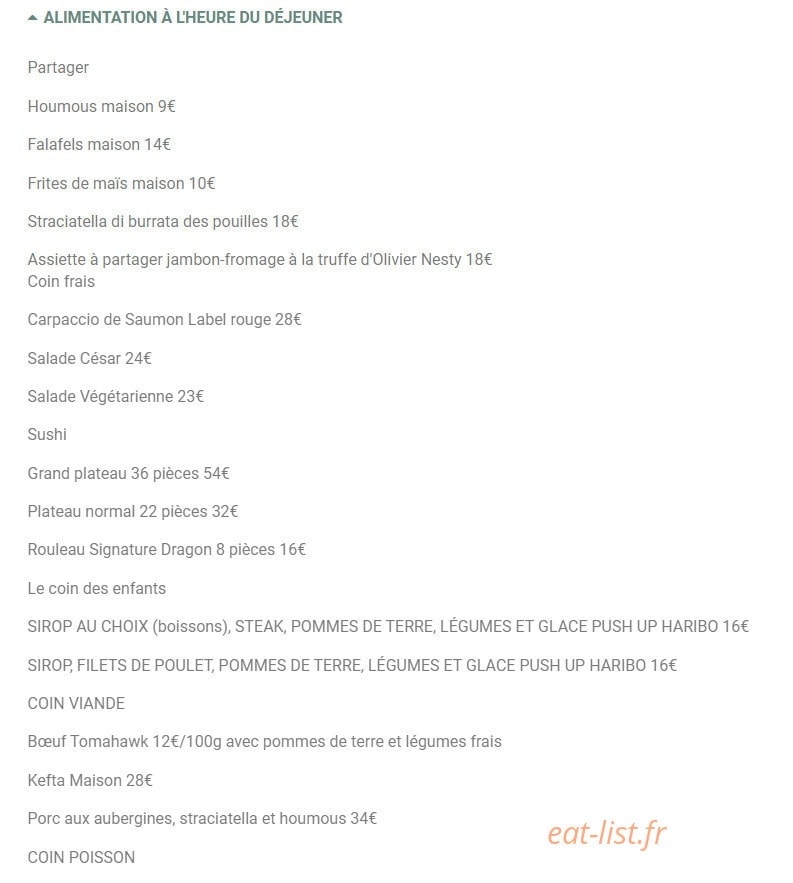 La Boho Beach — carte page 4