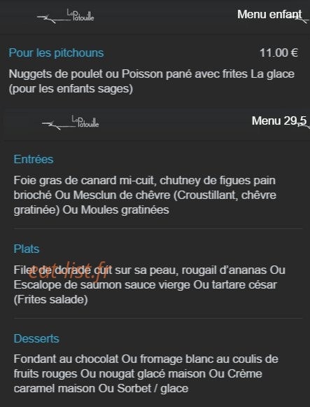 La Patouille — carte page 4