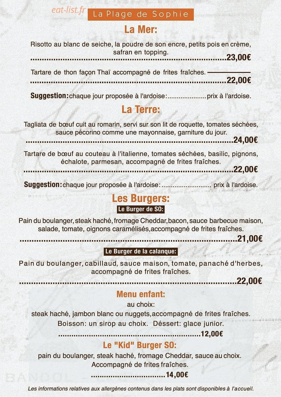 La plage de Sophie — carte page 3