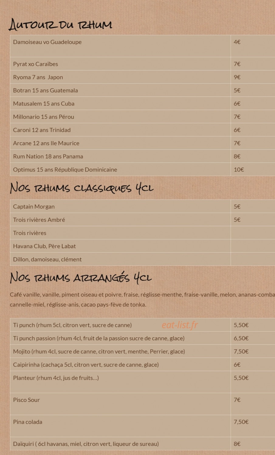 La Tête Ailleurs — carte page 2