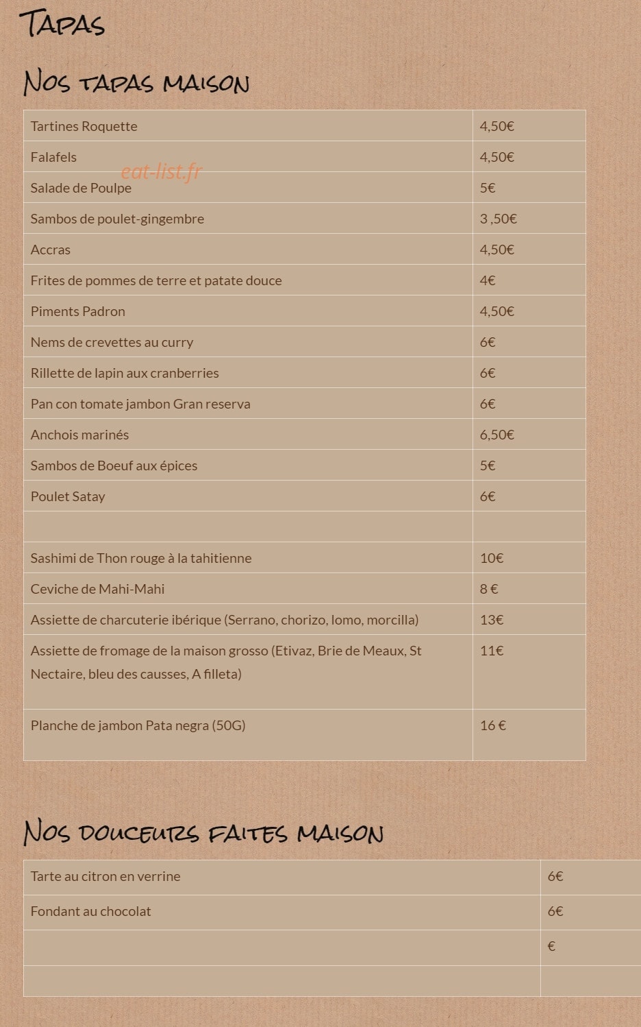 La Tête Ailleurs — carte page 1