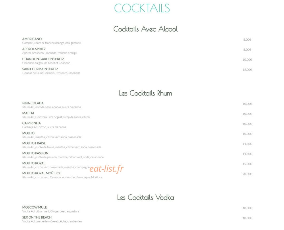 Le 10 Plage — carte page 7