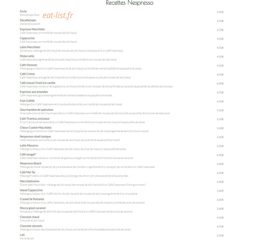 Le 10 Plage — carte page 1