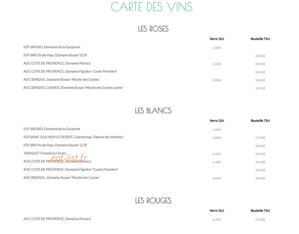 Le 10 Plage — carte page 10