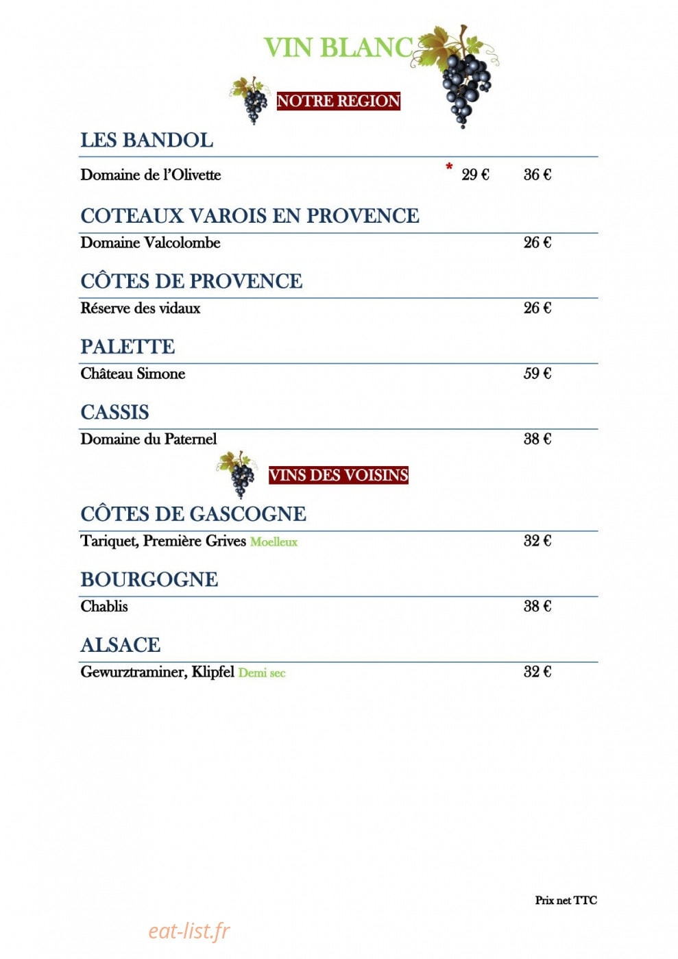 Le Parc — carte page 5