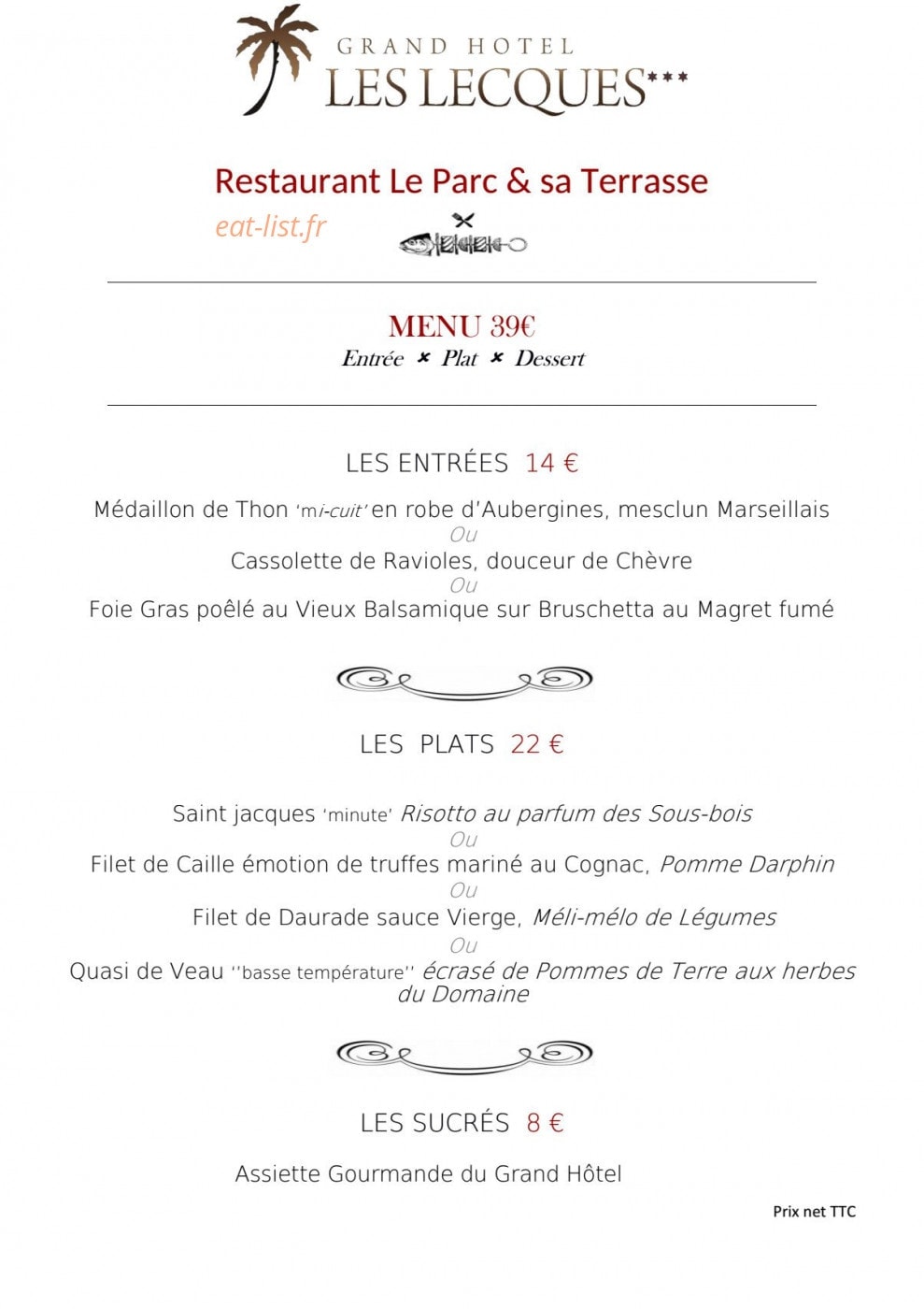 Le Parc — carte page 1