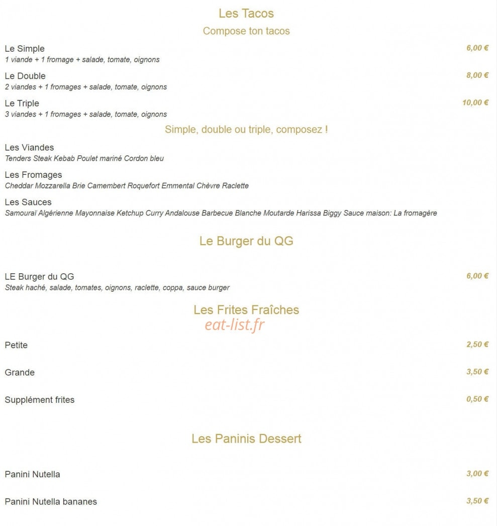 Le QG — carte page 3