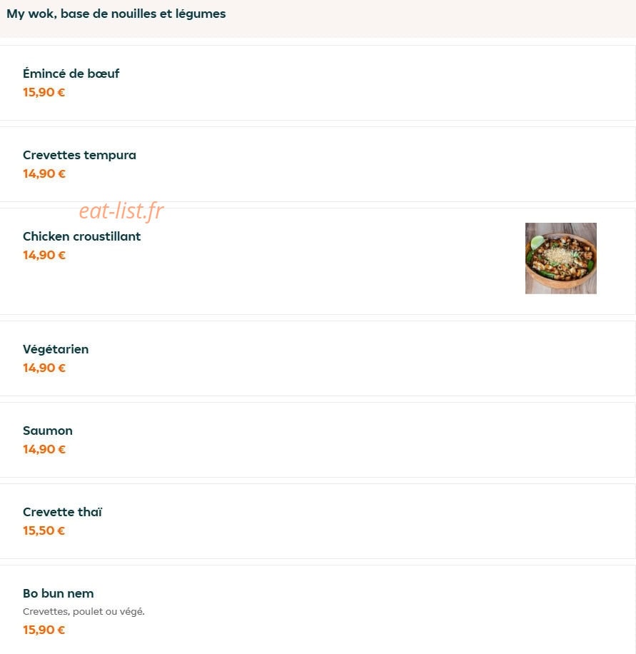 O my sushi — carte page 9