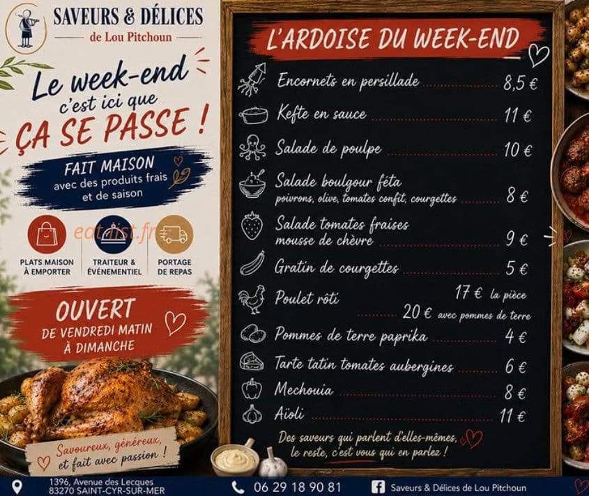 Saveurs et delices — carte page 2