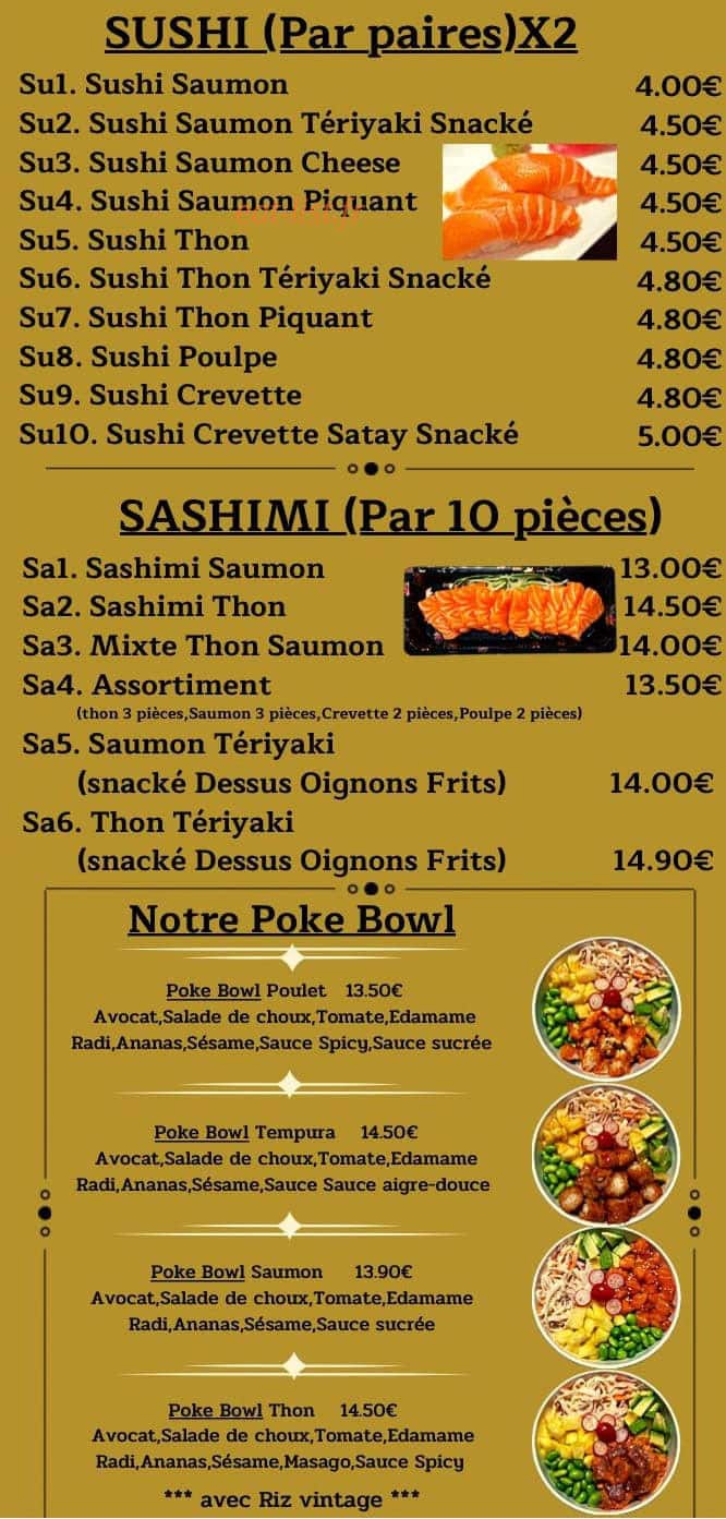Bangkok Sushi — carte page 5