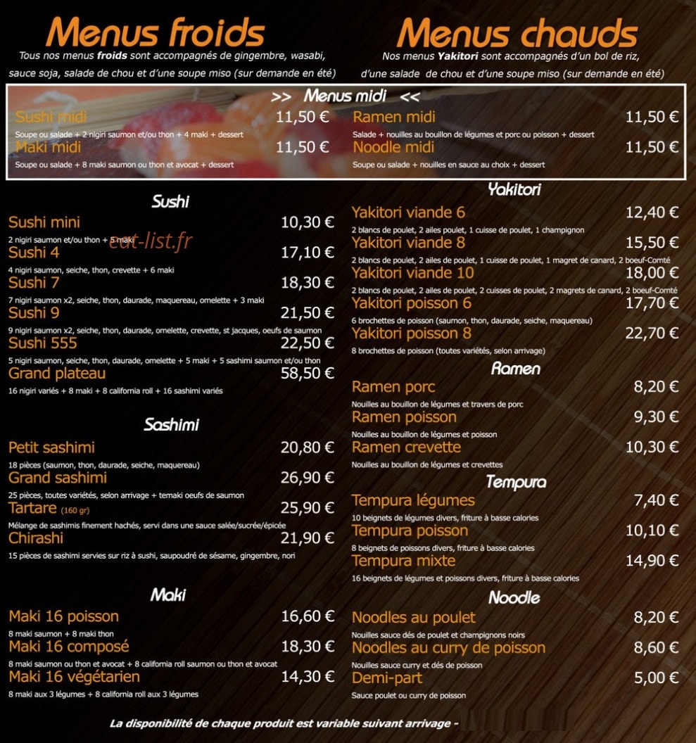 Bento — carte page 2