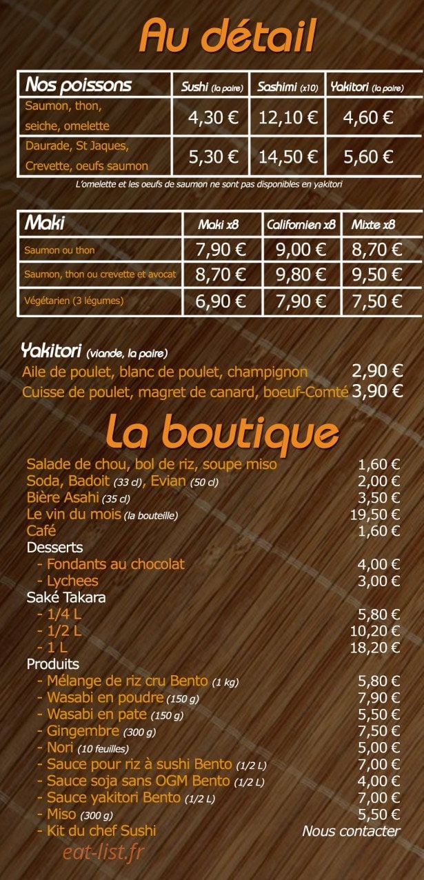 Bento — carte page 3