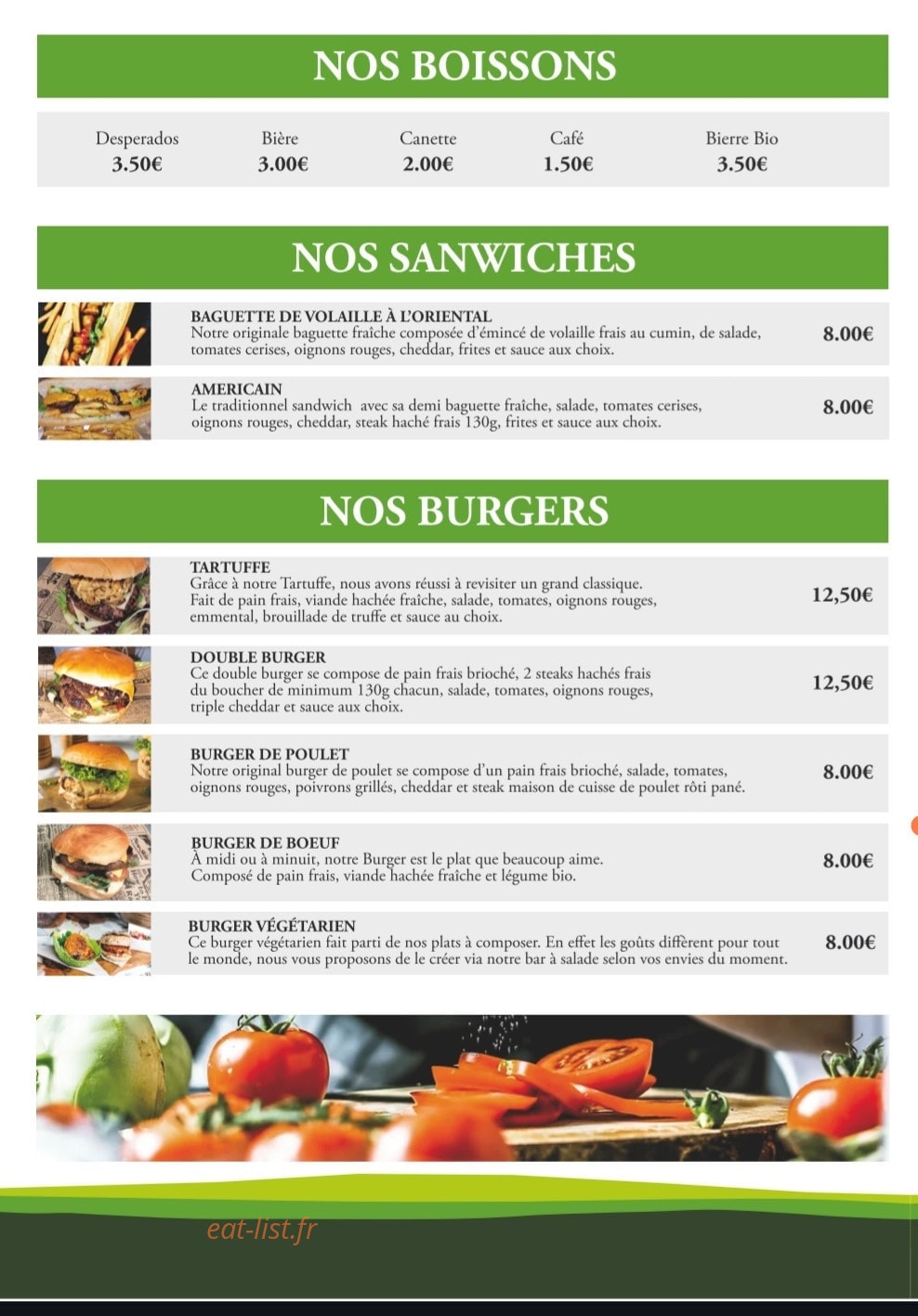 Bio d'eden — carte page 2