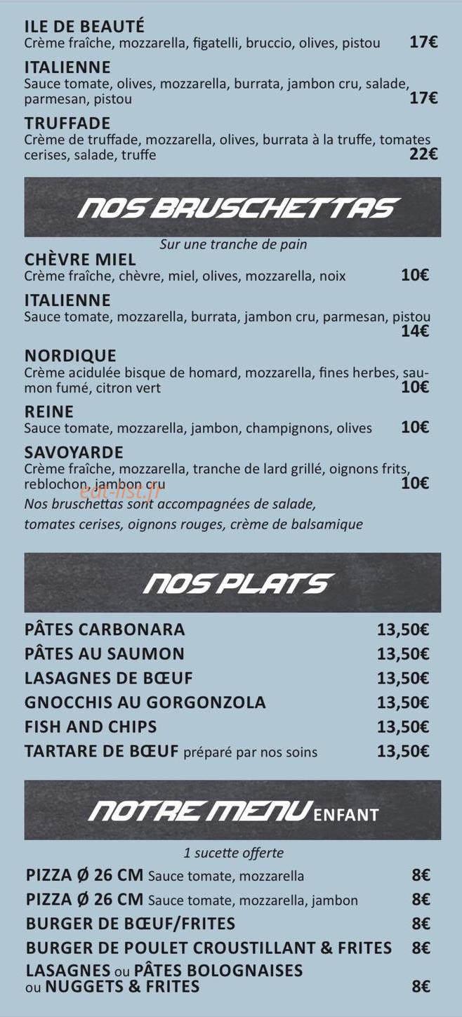 Burton's — carte page 3