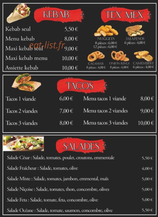 Food corner’s — carte page 2