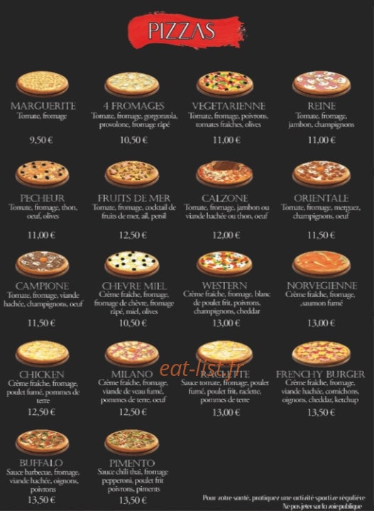 Food corner’s — carte page 1