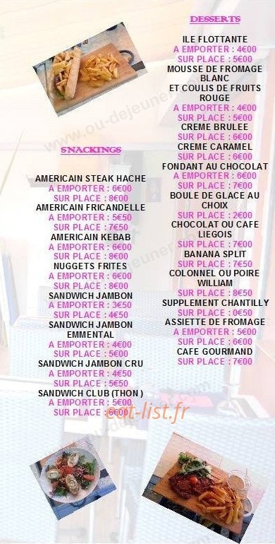 L open bar — carte page 4