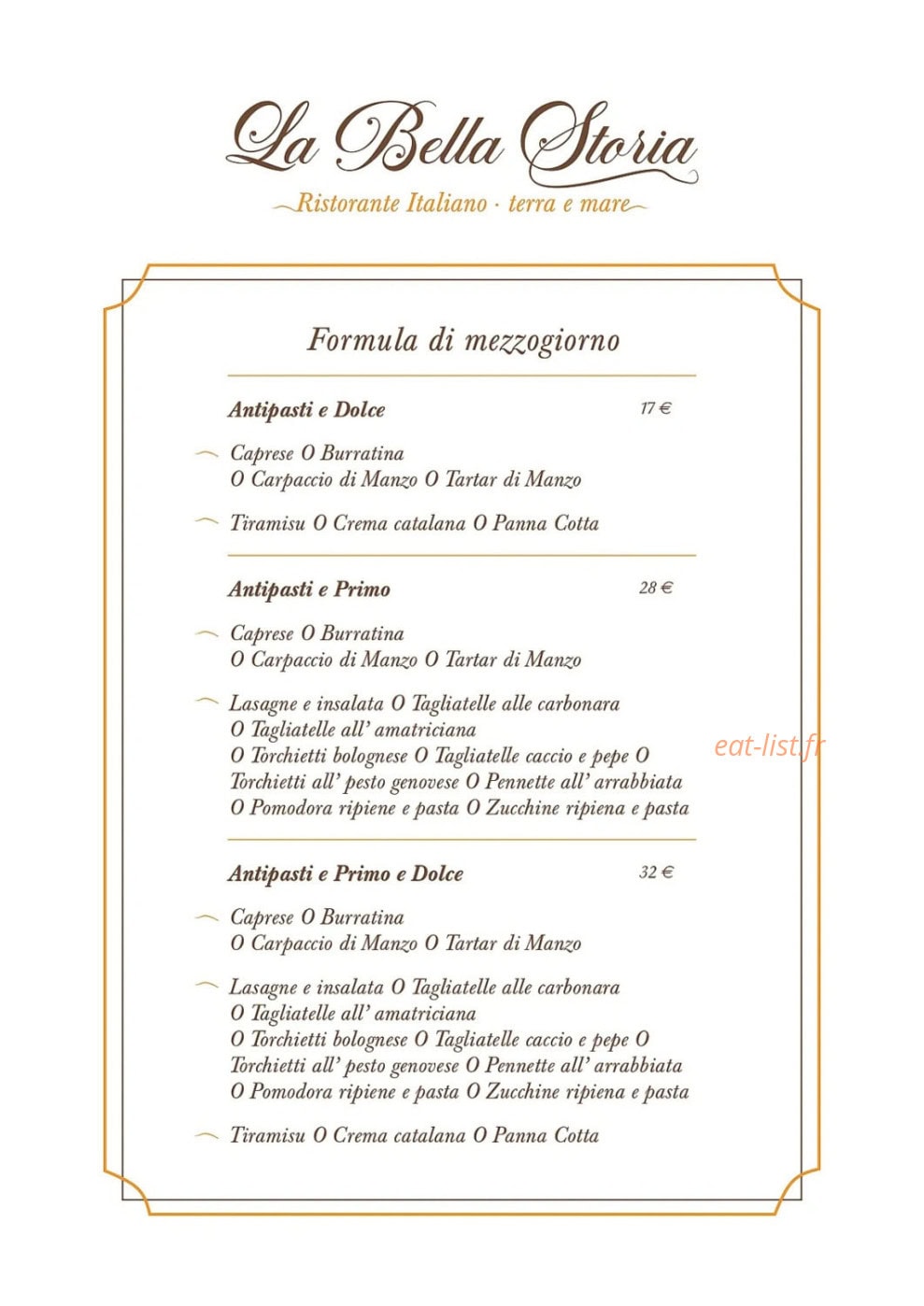 La Bella Storia — carte page 5