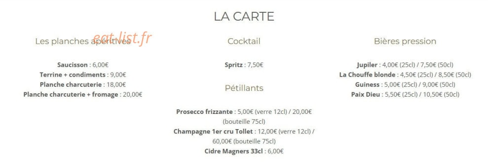 Le Badger — carte page 1