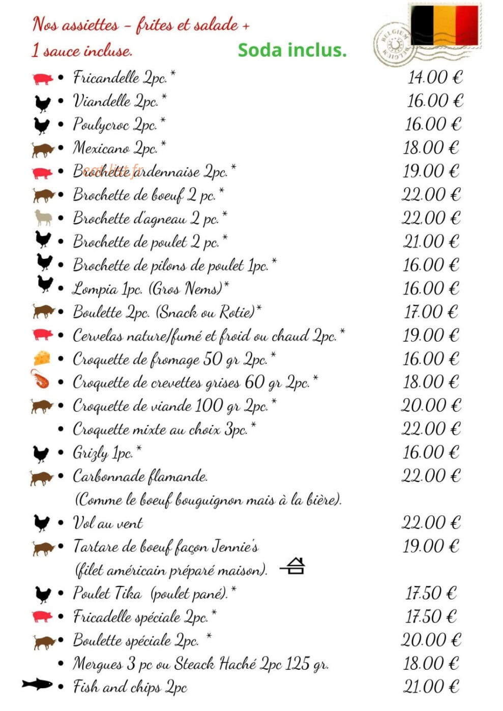 Le Jennie's — carte page 6