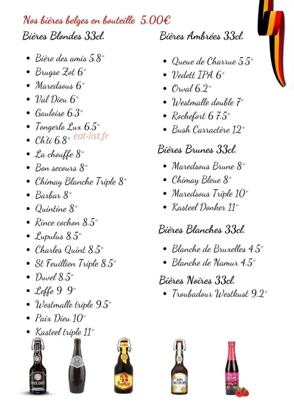 Le Jennie's — carte page 12