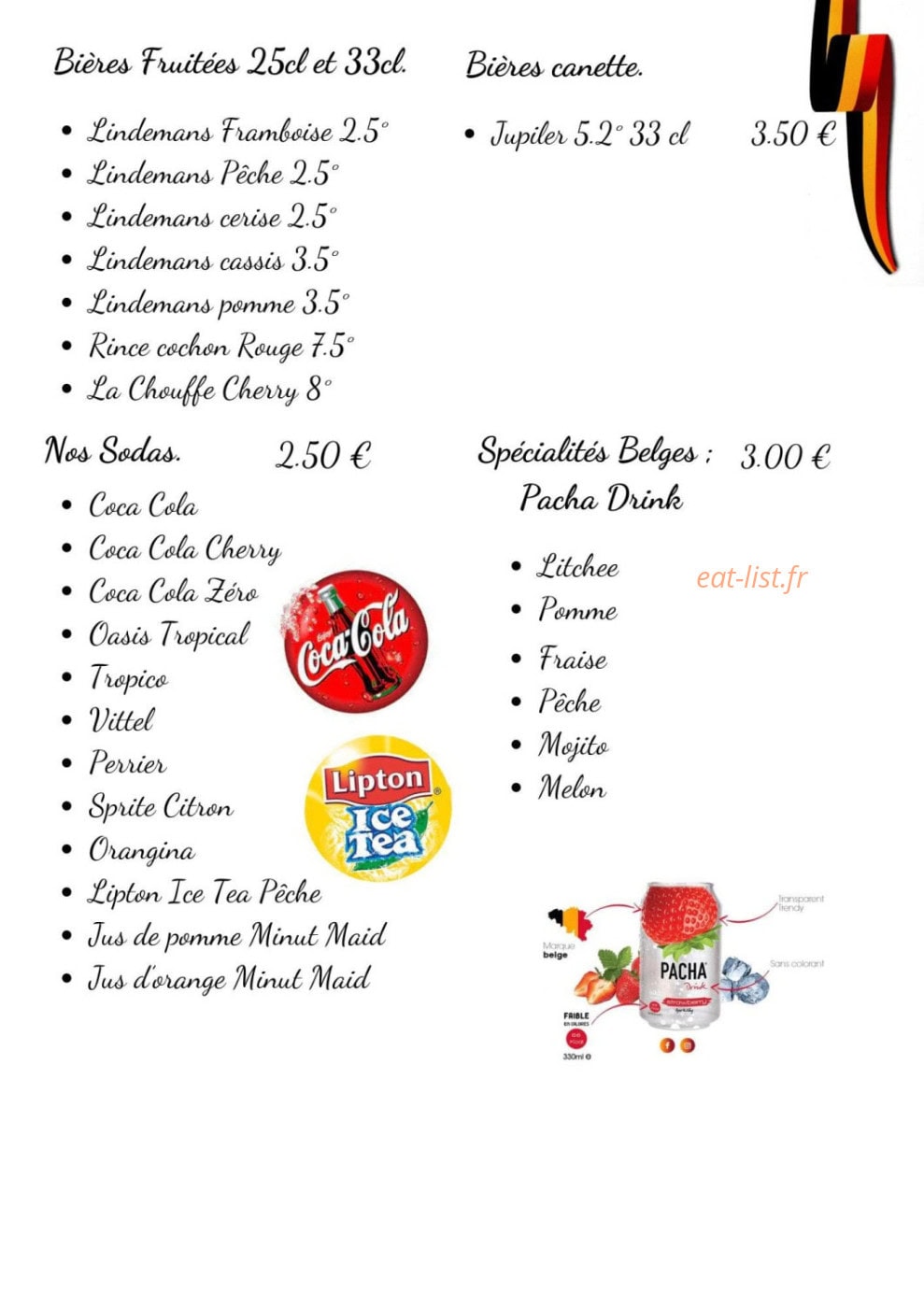 Le Jennie's — carte page 13