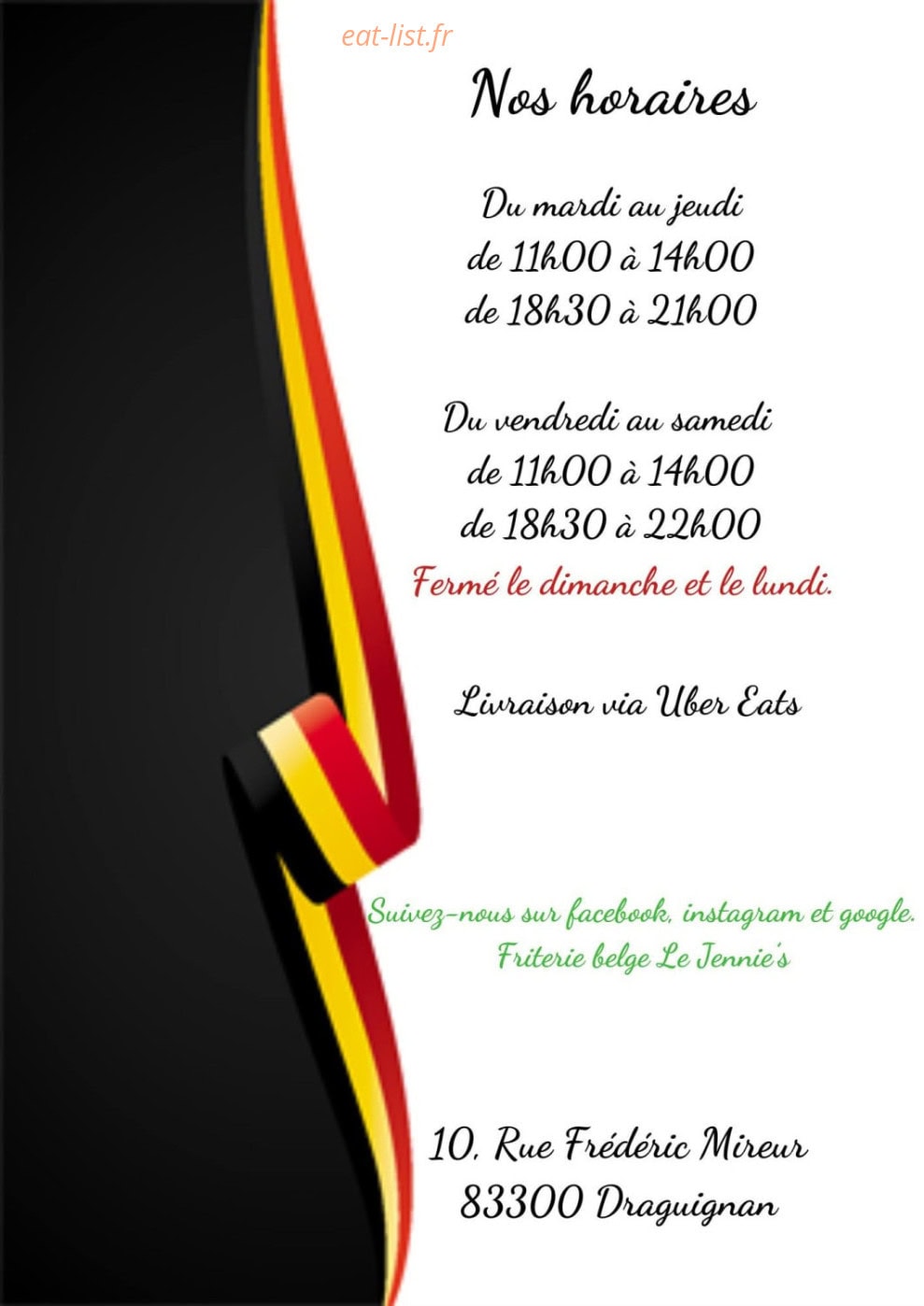 Le Jennie's — carte page 14