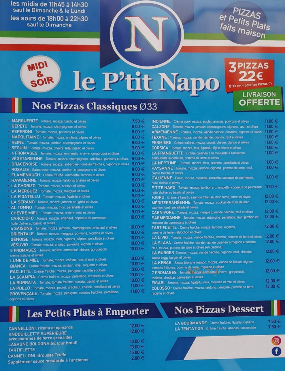 Le p'tit Napo — carte page 1