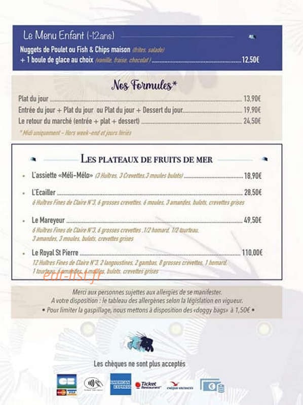 Le Saint Pierre — carte page 2