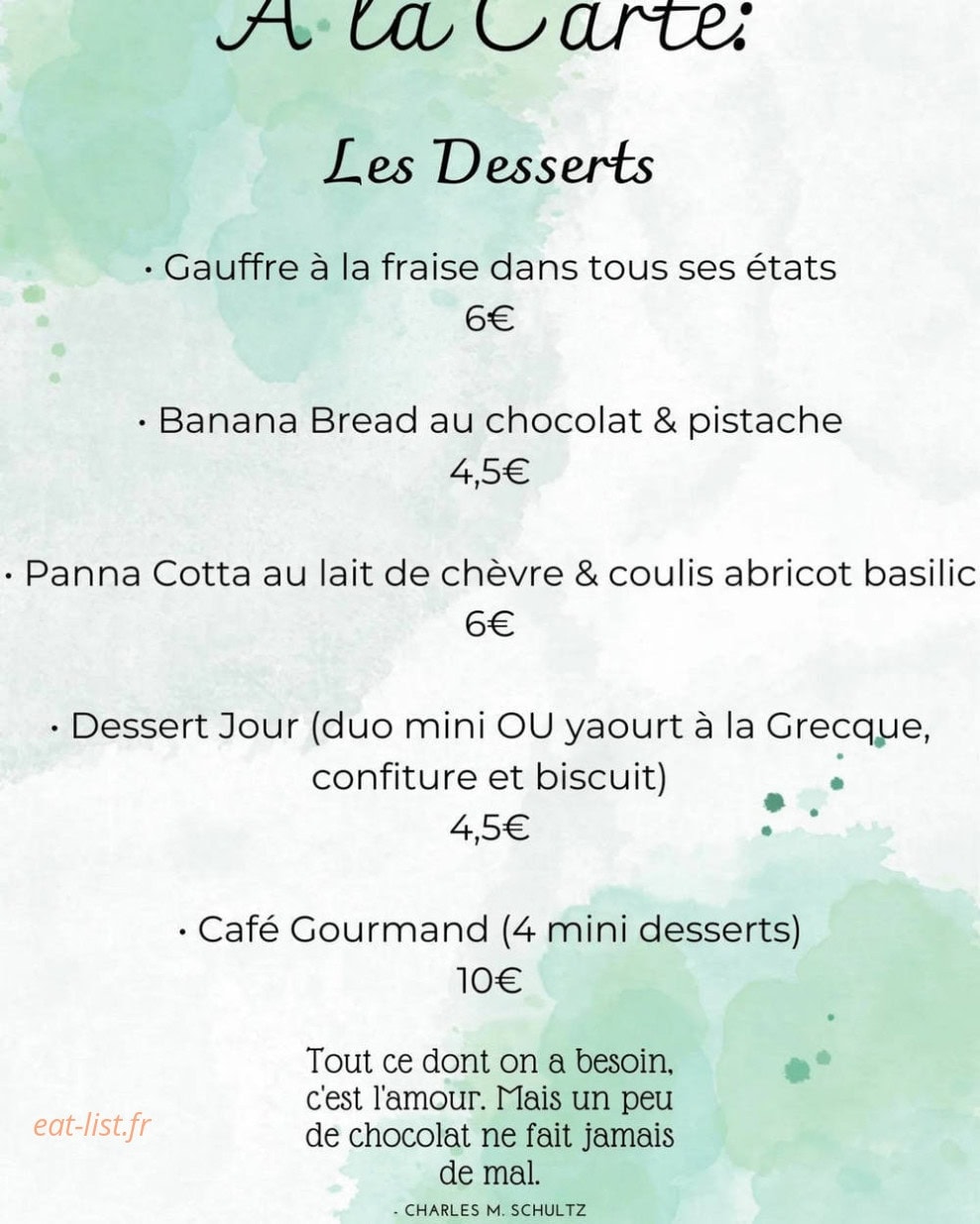 Les Kalli's — carte page 3
