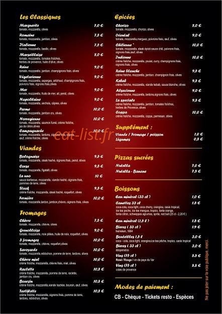 Pizz'a gogo — carte page 2