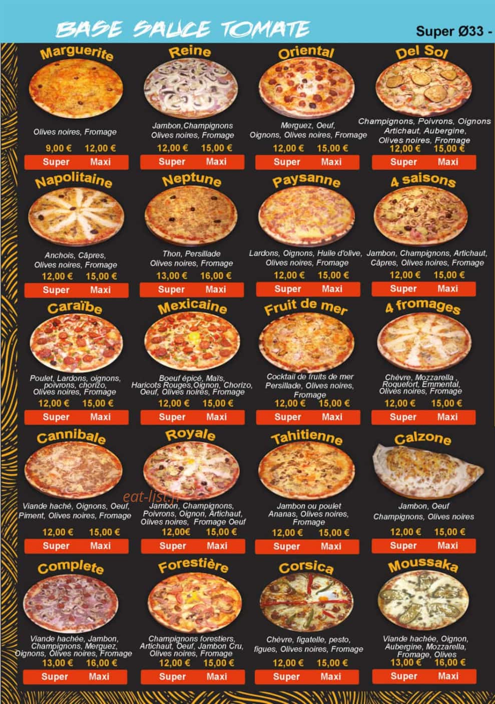Pizza patchris — carte page 3