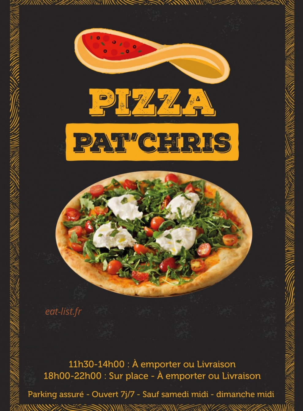 Pizza patchris — carte page 1