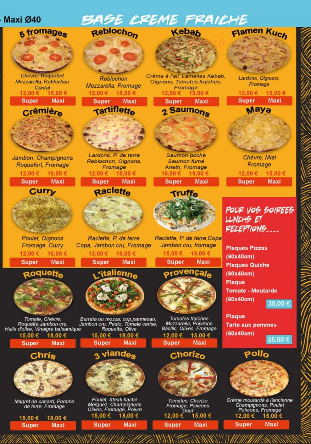 Pizza patchris — carte page 4