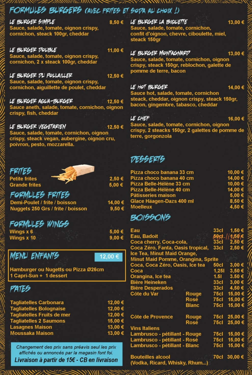 Pizza patchris — carte page 2