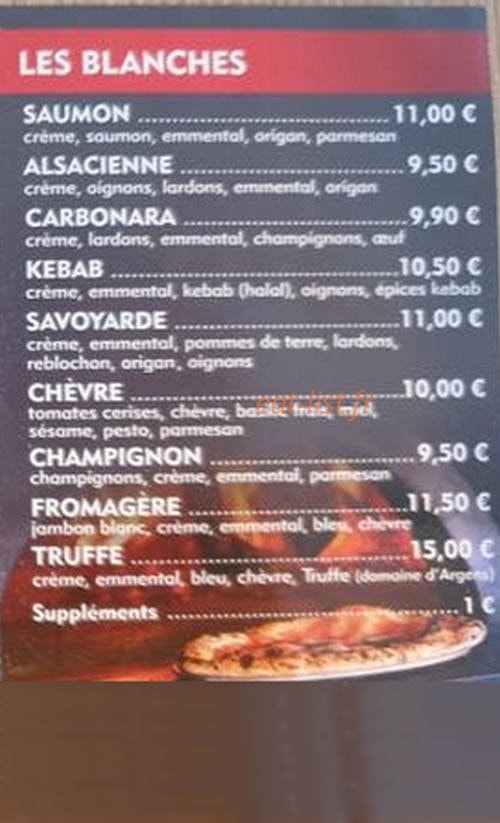 Pizza Roma — carte page 1