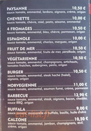 Pizza Roma — carte page 3