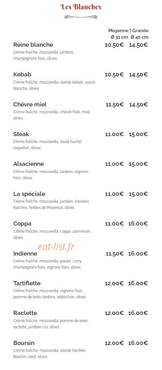 Pizza Uno — carte page 3