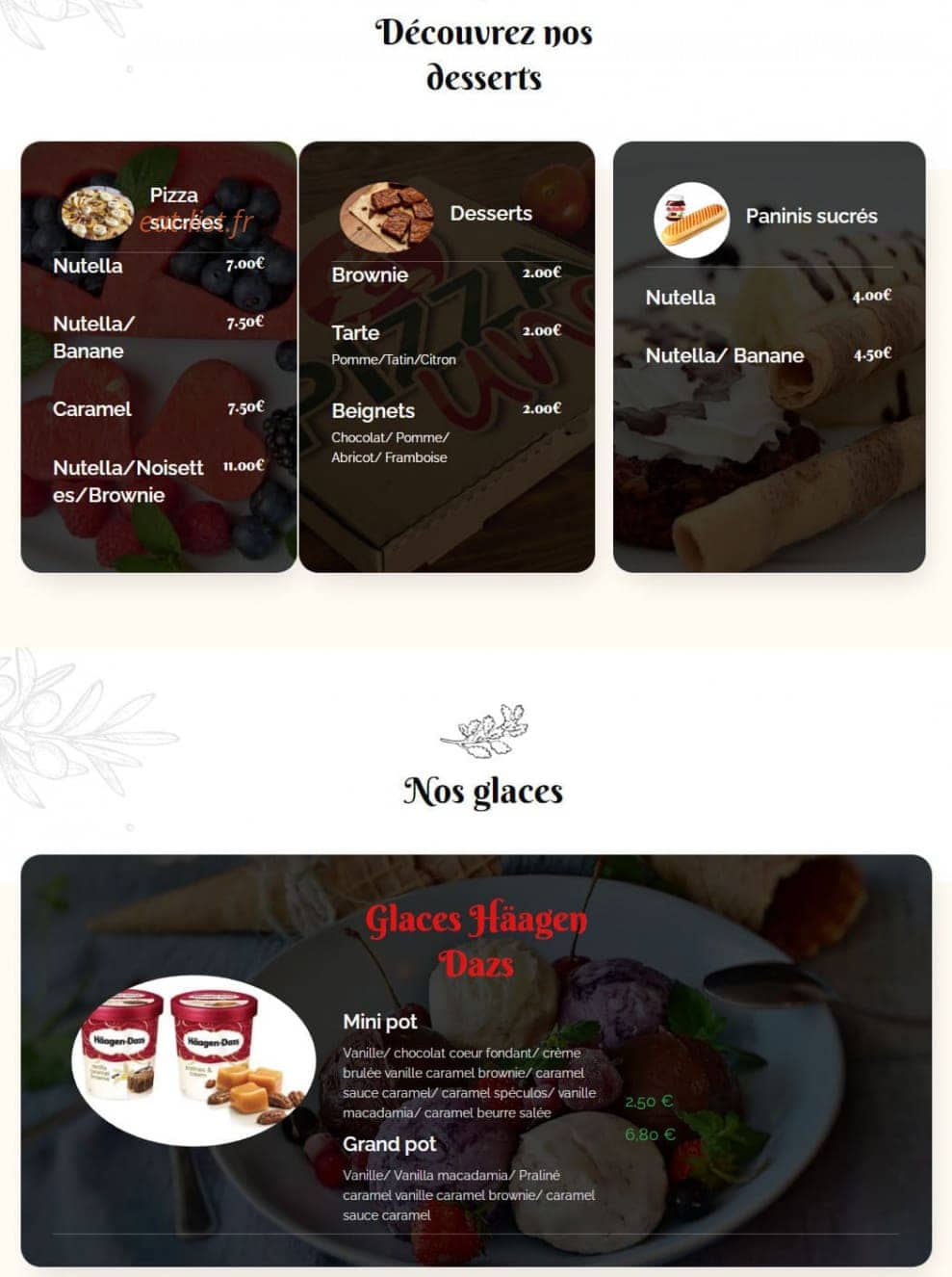 Pizza Uno — carte page 6