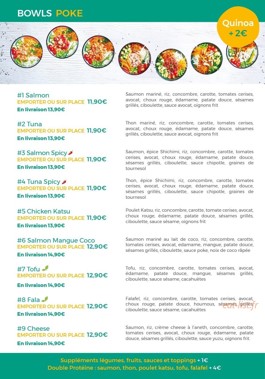 Poke & Co — carte page 1