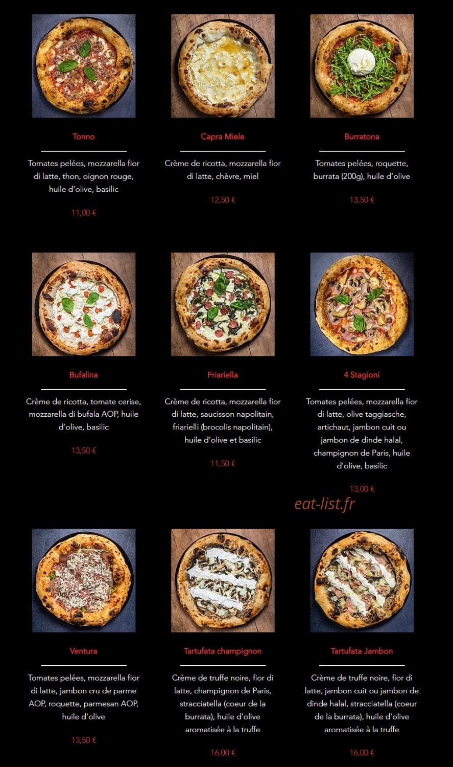 Rosate Pizze — carte page 3