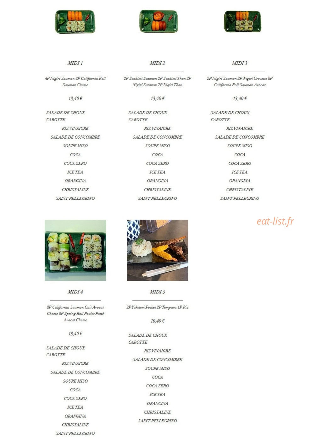 Tsushi — carte page 1