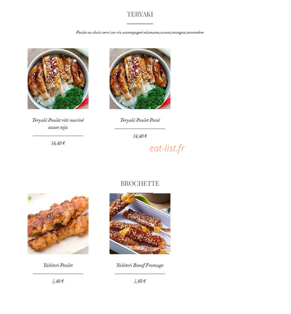 Tsushi — carte page 30