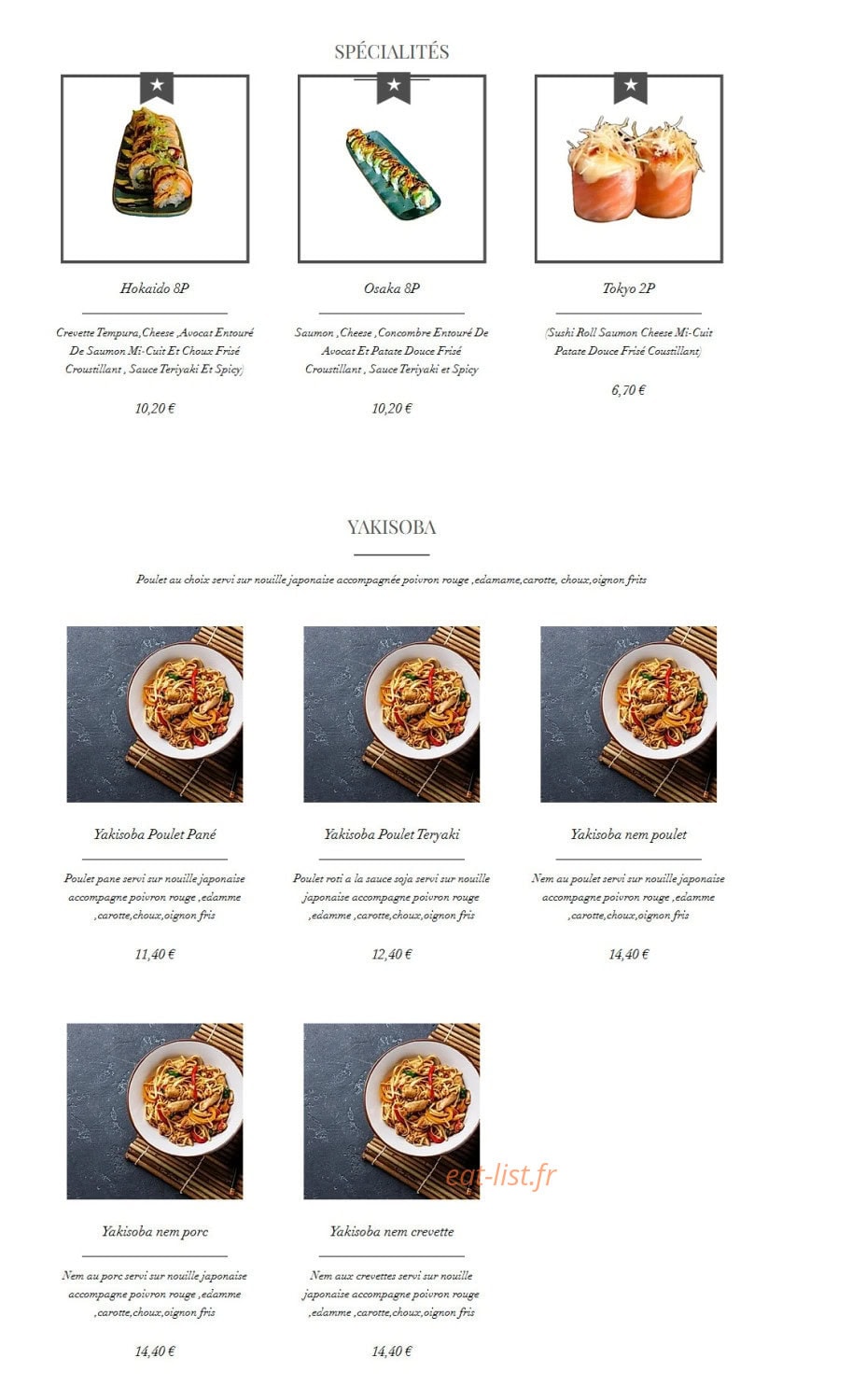 Tsushi — carte page 27