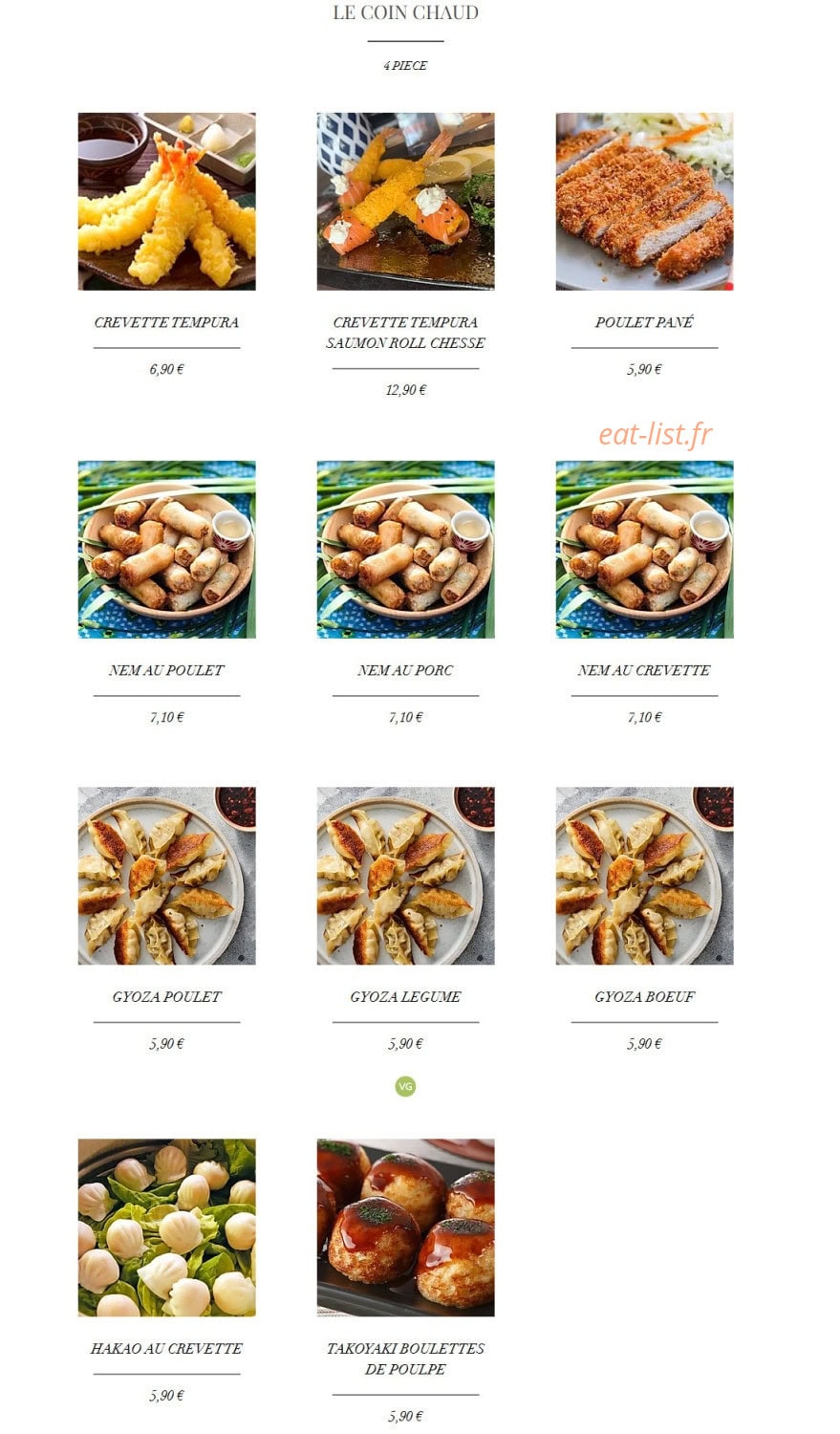 Tsushi — carte page 2