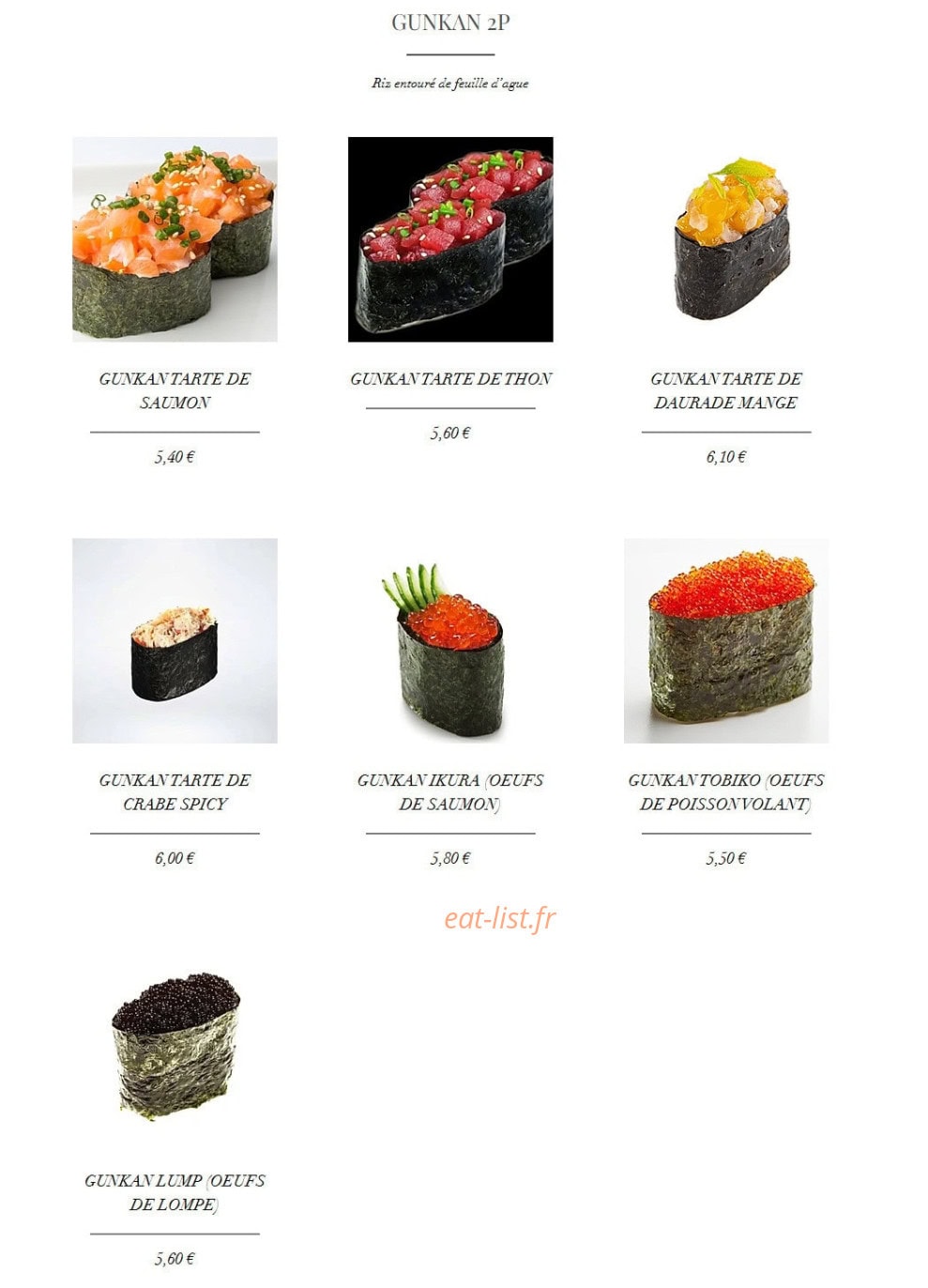 Tsushi — carte page 16