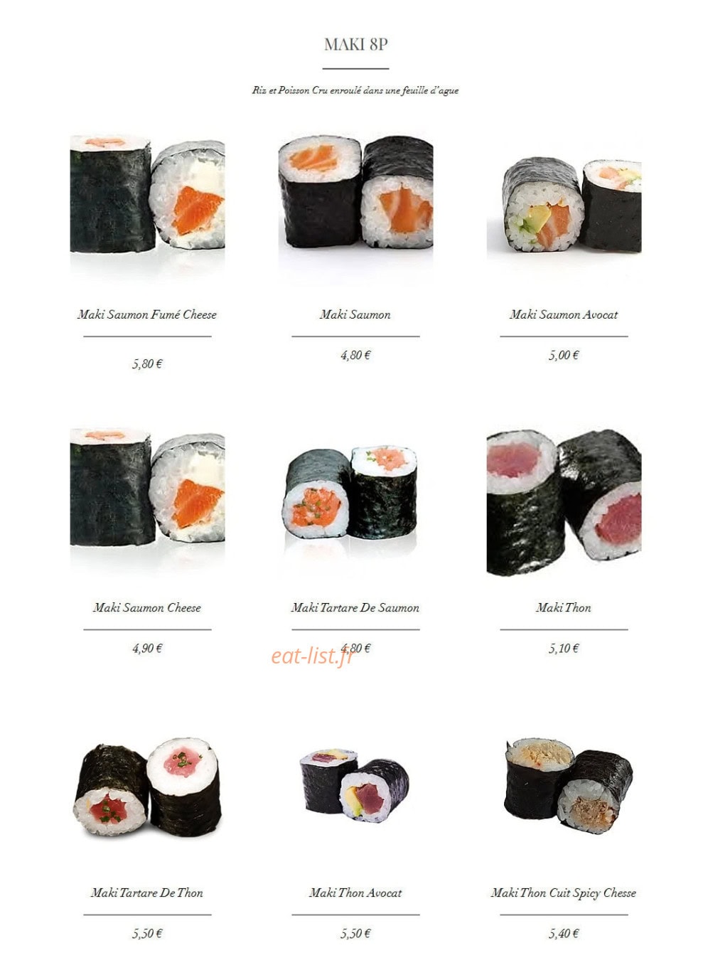 Tsushi — carte page 22