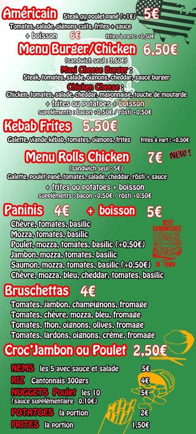 Yummy Pizza — carte page 4